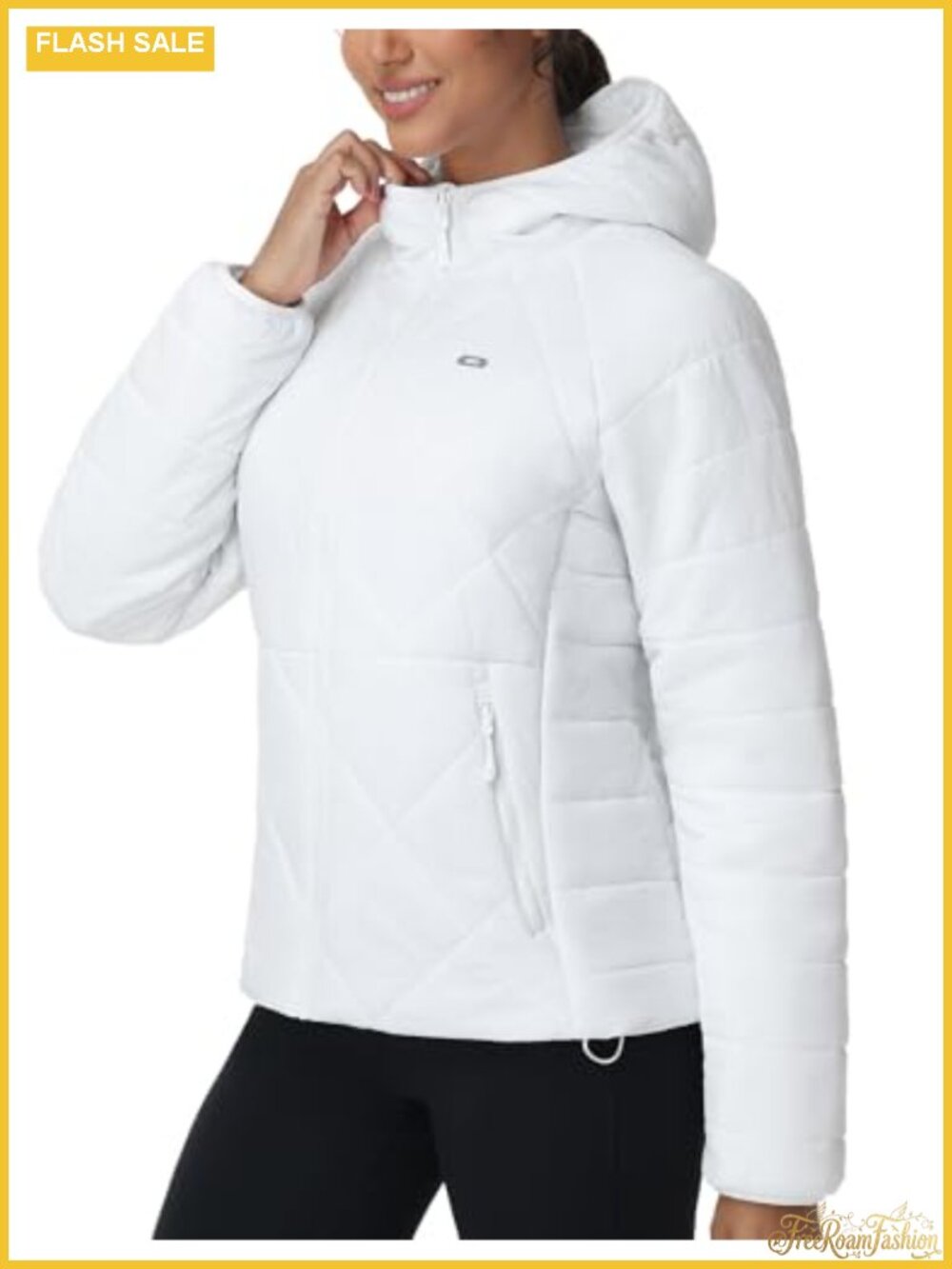 Lightweight Packable Quilted Puffer Jacket Hooded Water Resistant Winter Coat
